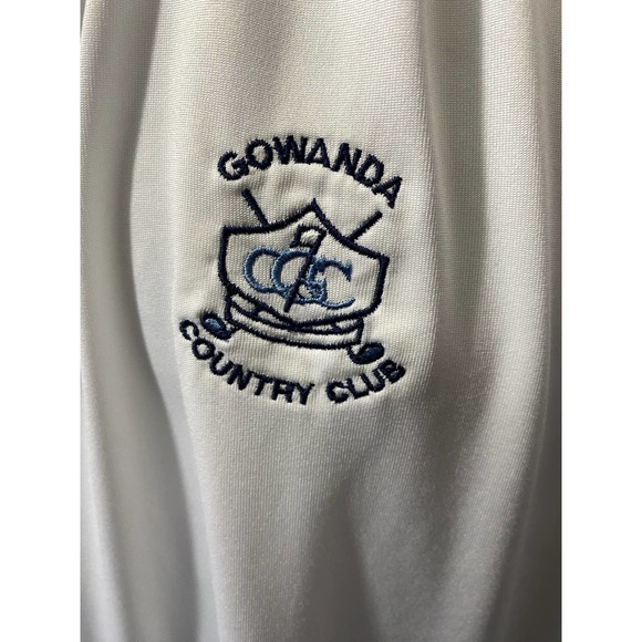 Antigua Golf polo XL Gowanda Country Club Crest White and Navy - Picture 9 of 11